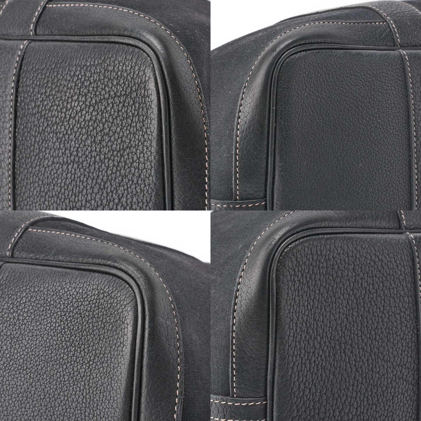 HERMES Garden Party PM Tote Bag Toile Offiche Black Silver-Tone Hardware Pre-Owned - Vintage La Charme