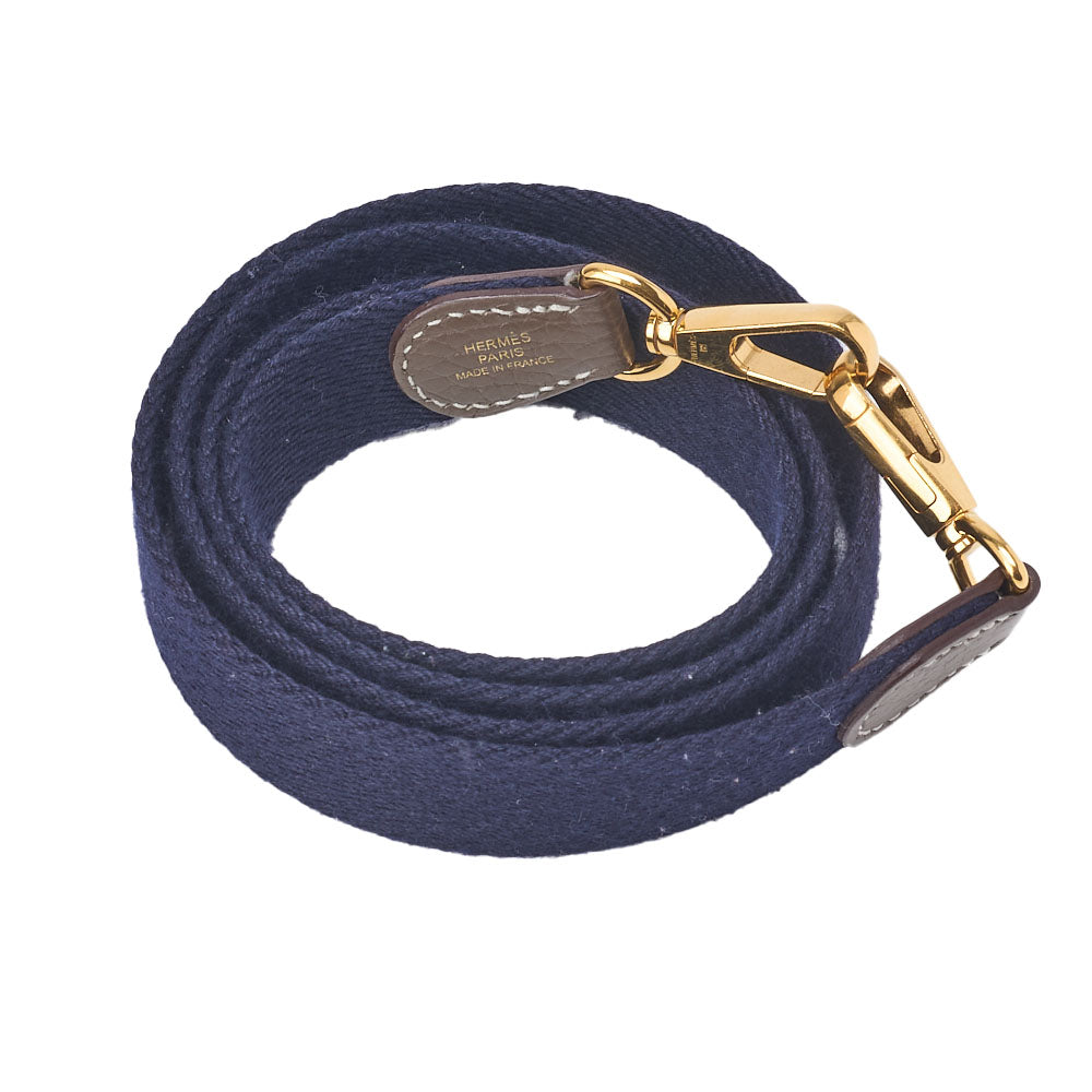 HERMES Evelyn TPM Shoulder Bag Tryon Clemence Leather Etoupe Gold-Tone Hardware Pre-Owned - Vintage La Charme