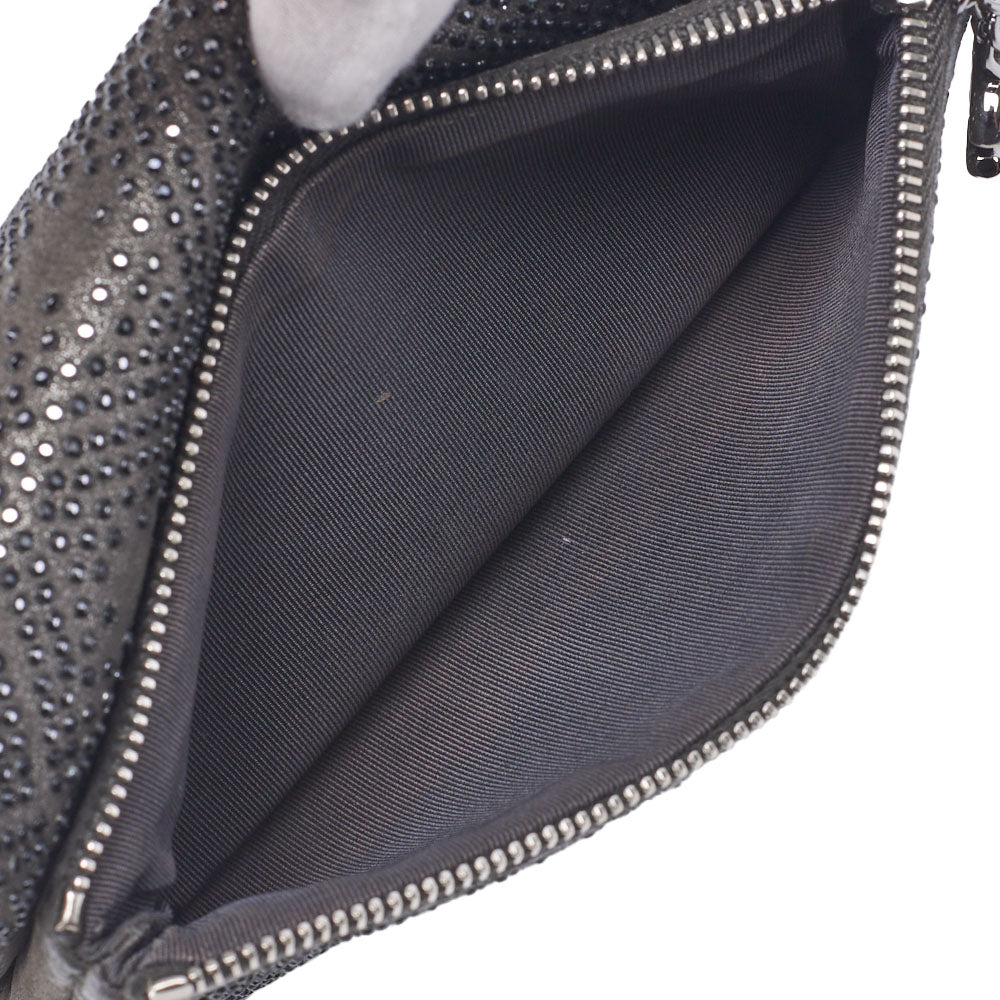 CHANEL Chain Shoulder Bag Mini Matelasse Stone Leather Gray Silver-Tone Hardware Pre-Owned - Vintage La Charme