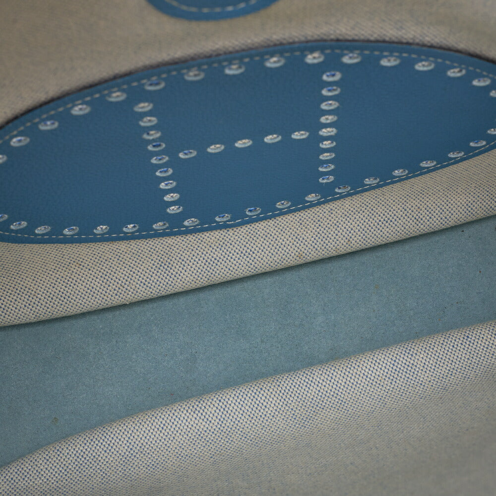 HERMES Shoulder Bag, Evelyn GM 1 Ann, Toile, Ash Blue Jean, Gold-Tone Hardware, Pre-Owned - Vintage La Charme