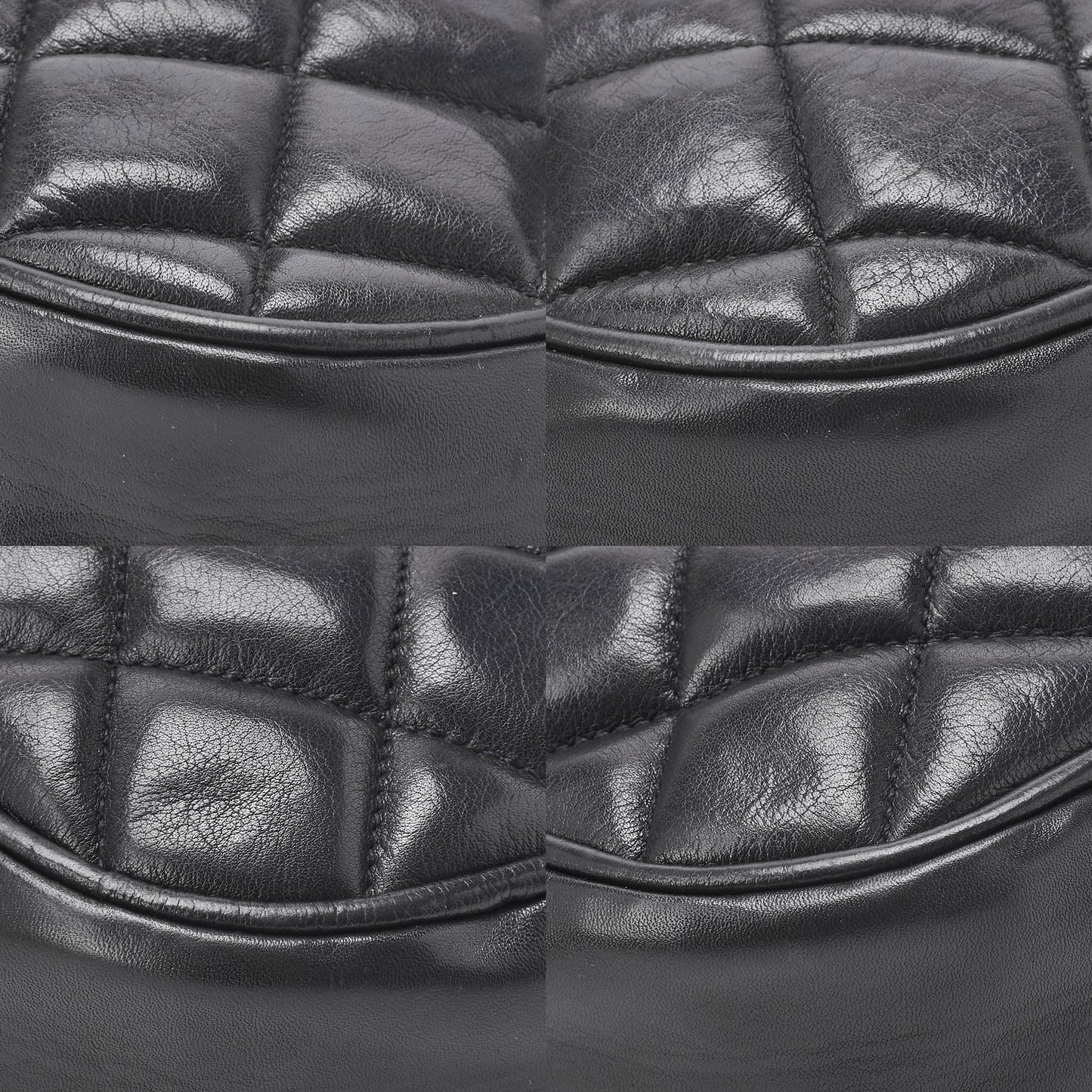 CHANEL Shoulder Bag, Matelasse Vertical Straight Flap, Lambskin, Black, Gold-Tone Hardware, Pre-Owned - Vintage La Charme