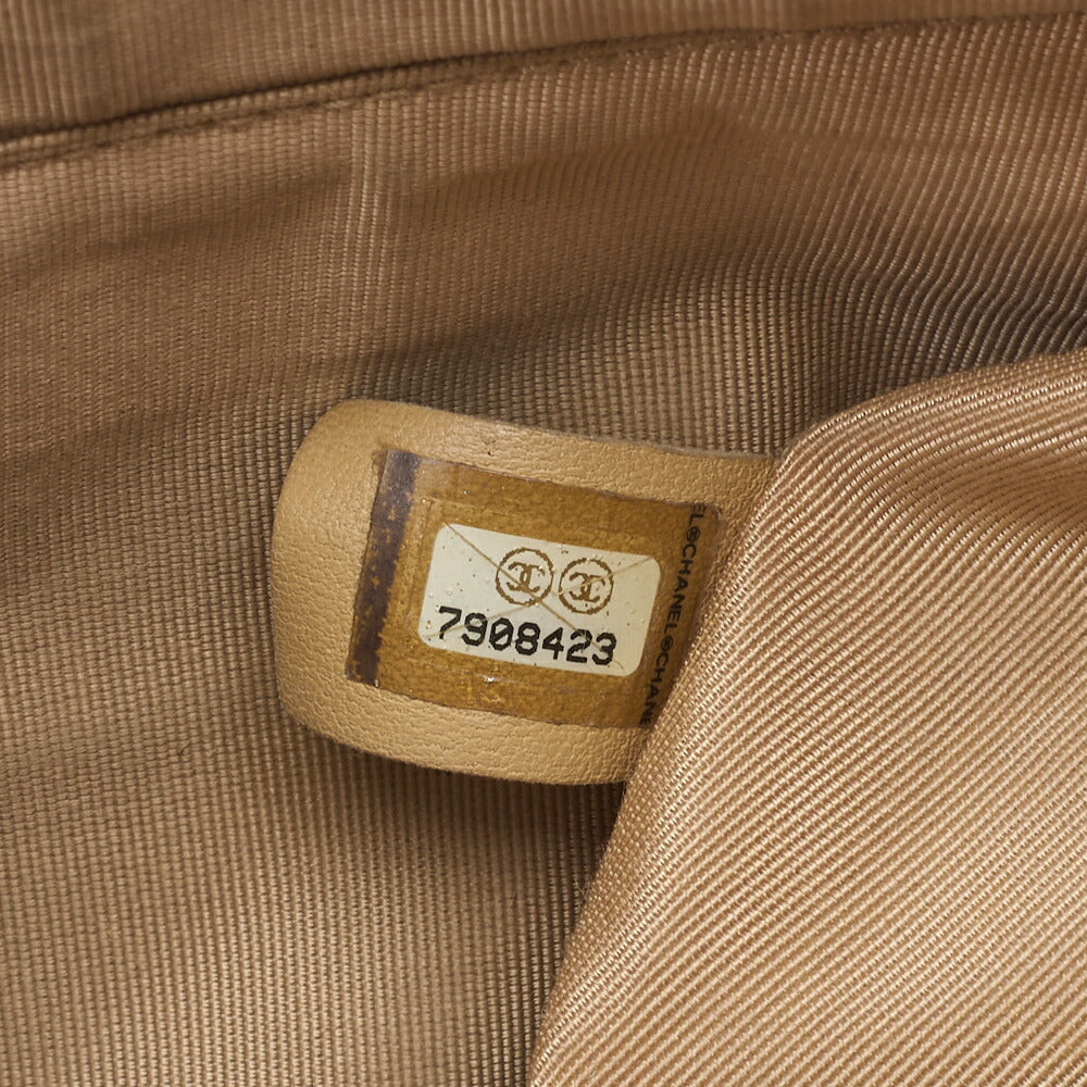 CHANEL Shoulder Bag Matelasse Coco Mark Caviar Skin Beige Gold-Tone Hardware Pre-Owned - Vintage La Charme