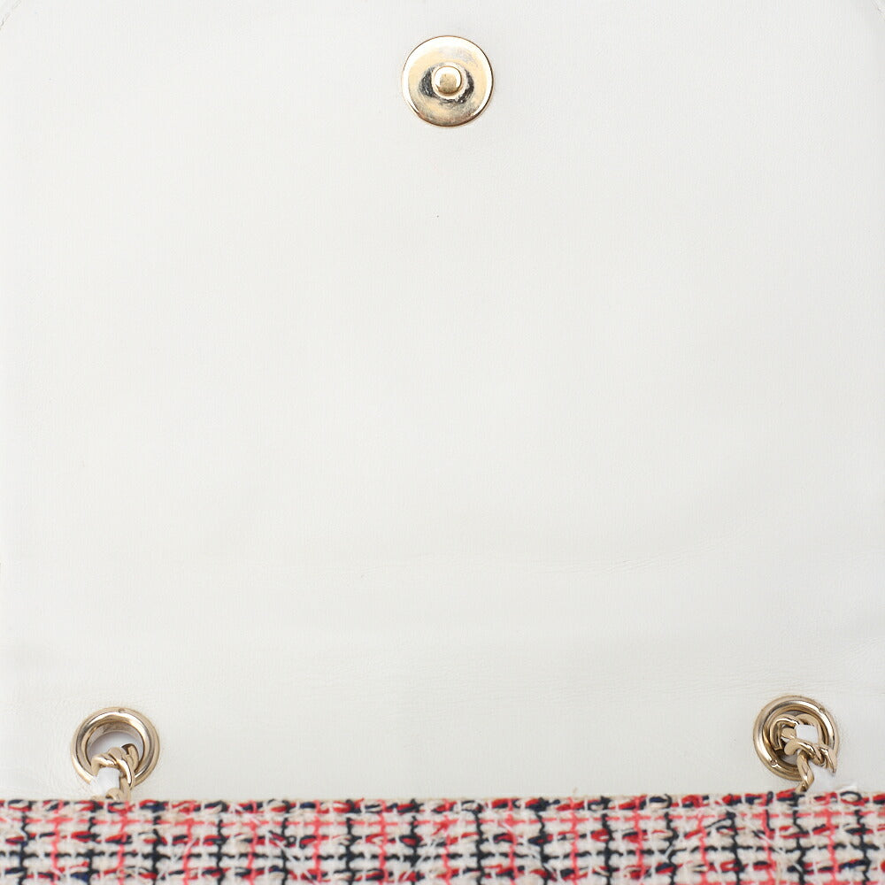 CHANEL Shoulder Bag, Matelasse Coco Mark, Chain Shoulder, Tweed, Gold, Gold-Tone Hardware, Pre-Owned - Vintage La Charme