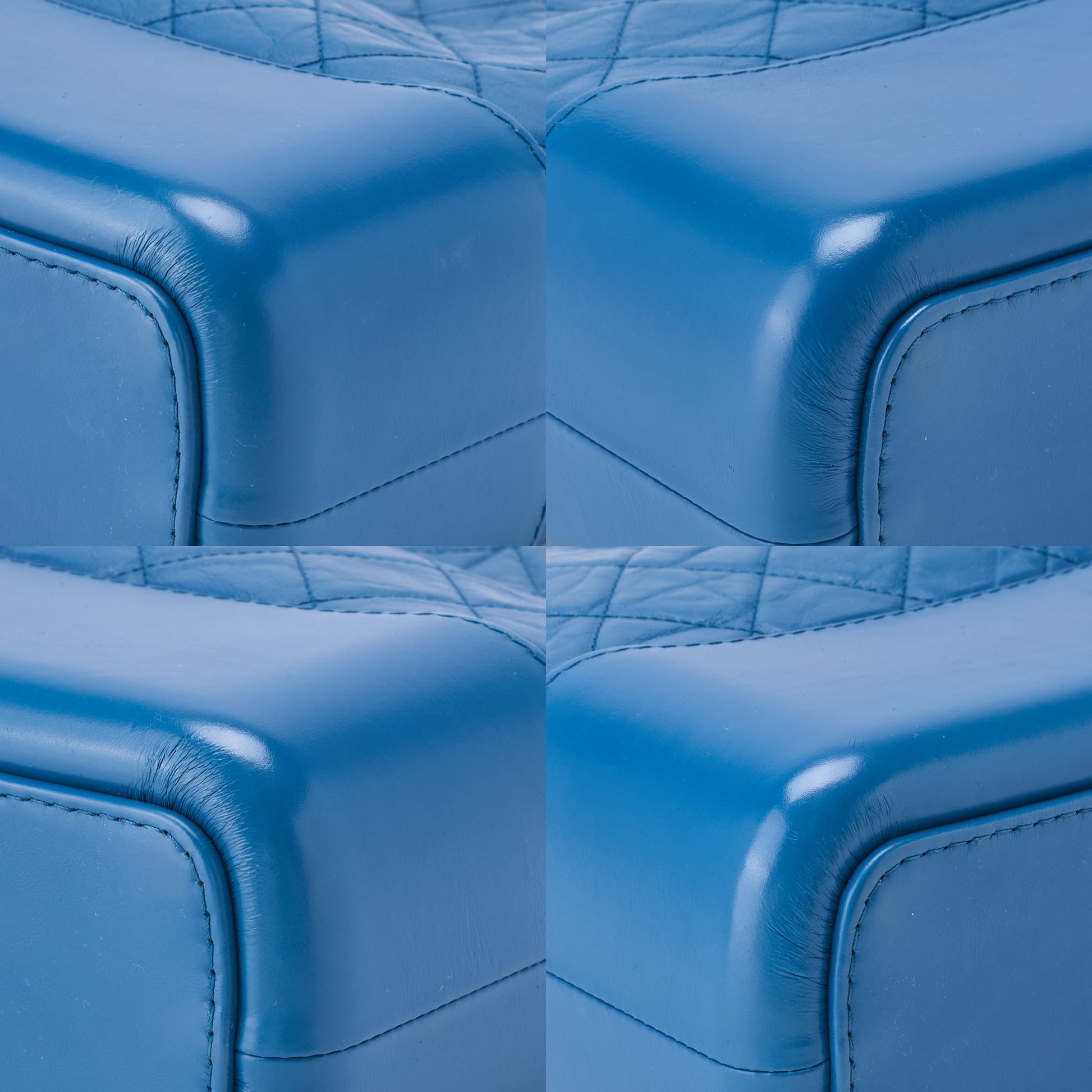 CHANEL Chain Shoulder Bag Matelasse Calf Leather Navy Gold-Tone Hardware Pre-Owned - Vintage La Charme