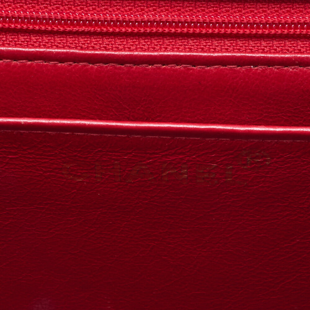 CHANEL Chain Shoulder Bag Matelasse Caviar Skin Red Gold-Tone Hardware Pre-Owned - Vintage La Charme