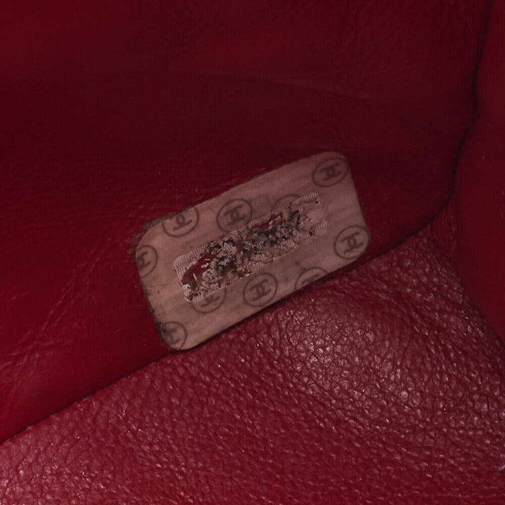 CHANEL Chain Shoulder Bag Matelasse Caviar Skin Red Gold-Tone Hardware Pre-Owned - Vintage La Charme