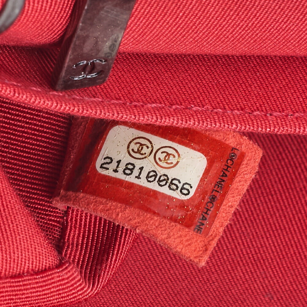 CHANEL Mini Matelasse Turn Lock Chain Shoulder Bag Lambskin Red Silver-Tone Hardware Pre-Owned - Vintage La Charme