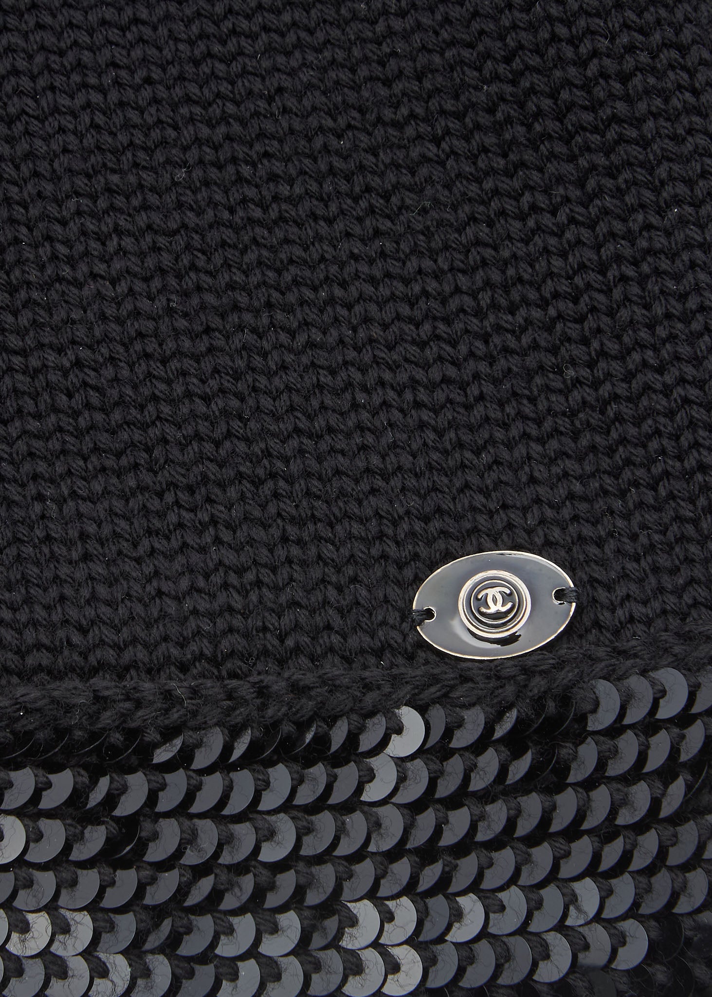 CHANEL Cardigan, Short Length, Knit, Wool, Black, Gold-Tone Hardware, Pre-Owned - Vintage La Charme