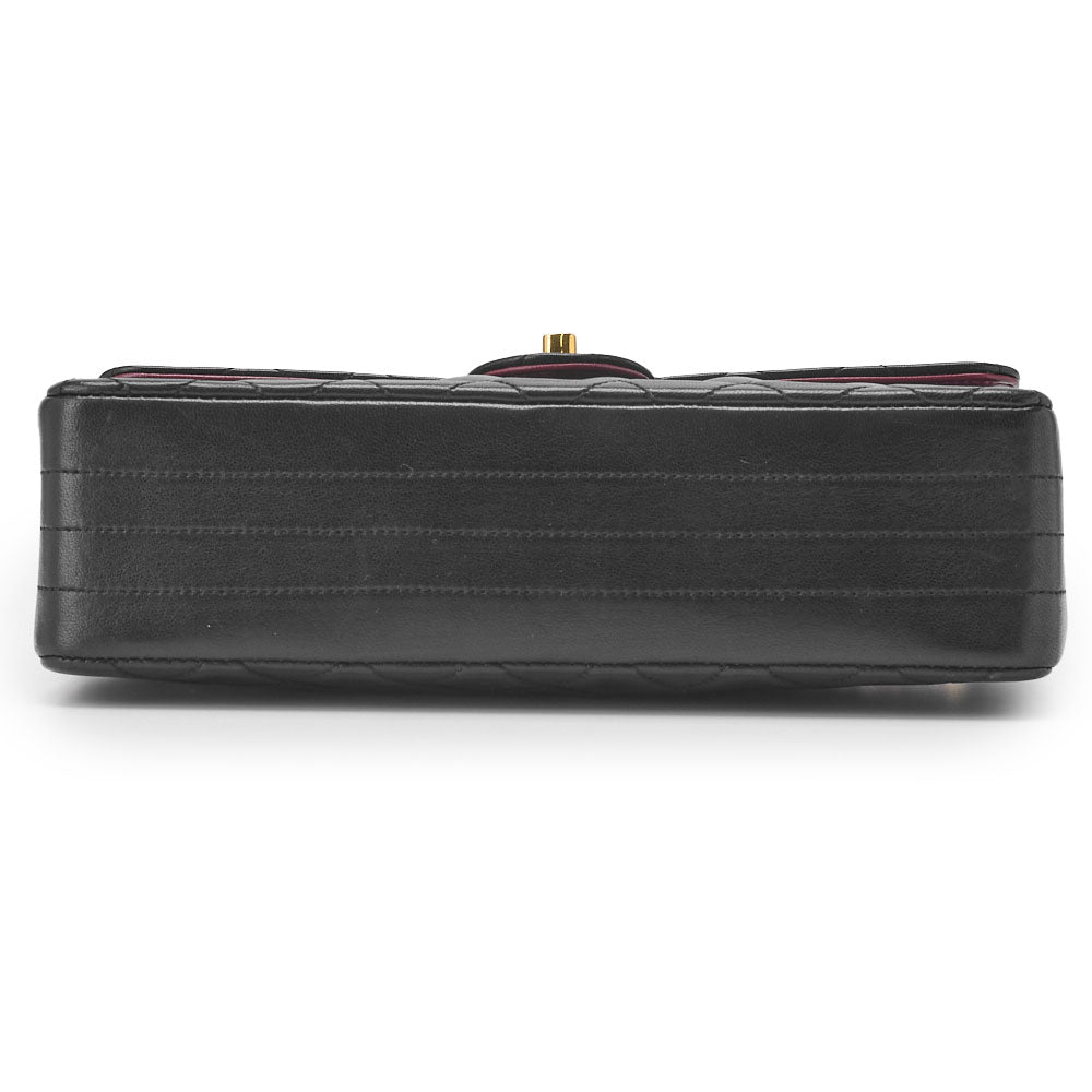 CHANEL Chain Shoulder Bag Mini Matelasse Lambskin Black Gold-Tone Hardware Pre-Owned - Vintage La Charme