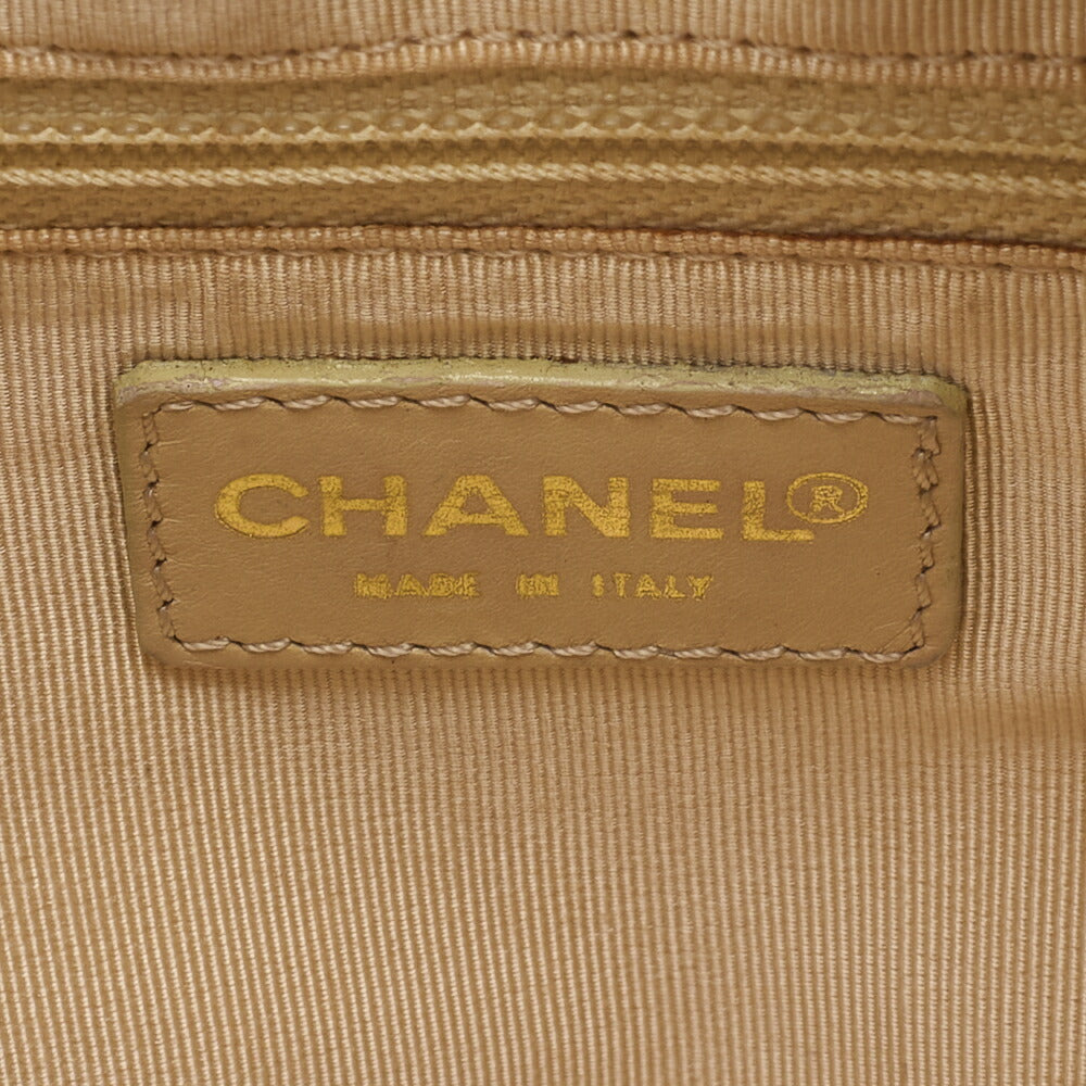 CHANEL Handbag Matelasse Caviar Skin Beige Gold-Tone Hardware Pre-Owned - Vintage La Charme