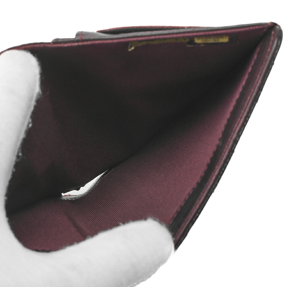 CHANEL Bi-Fold Wallet Matelasse Caviar Skin Black Gold-Tone Hardware Pre-Owned - Vintage La Charme