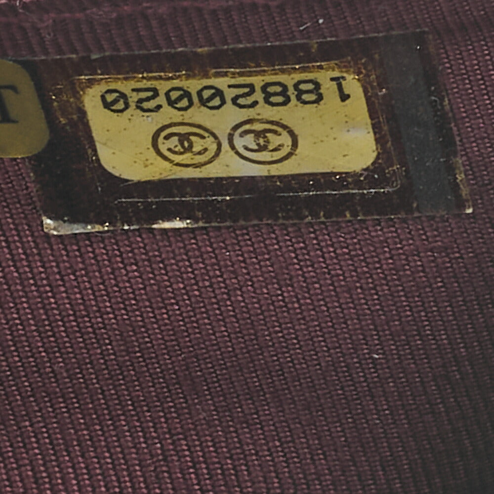 CHANEL Matelasse Bi-Fold Wallet Caviar Skin Black Gold-Tone Hardware, Pre-Owned