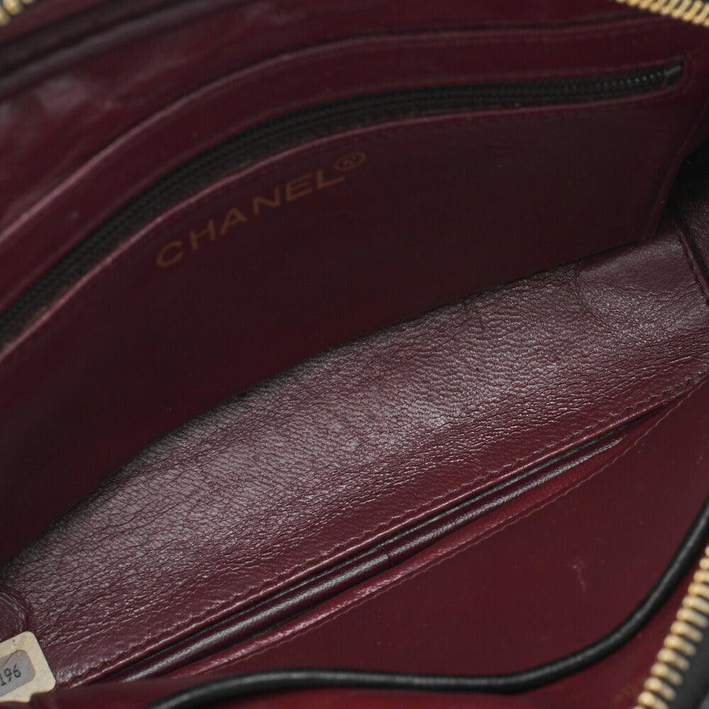 CHANEL Shoulder Tote Bag Matelasse Lambskin Black Gold-Tone Hardware Pre-Owned - Vintage La Charme