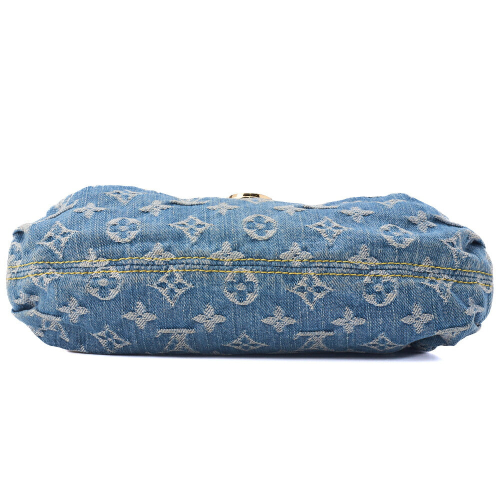 Louis Vuitton Shoulder Bag, Monogram Denim, Mini Preeti, Fuchsia, Gold-Tone Hardware, Pre-Owned - Vintage La Charme