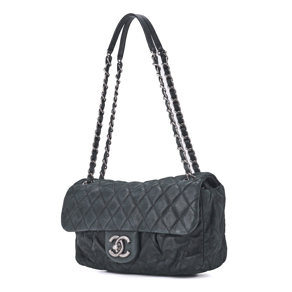 CHANEL Shoulder Tote Bag Matelasse Sparkle Leather Black Silver-Tone Hardware Pre-Owned - Vintage La Charme