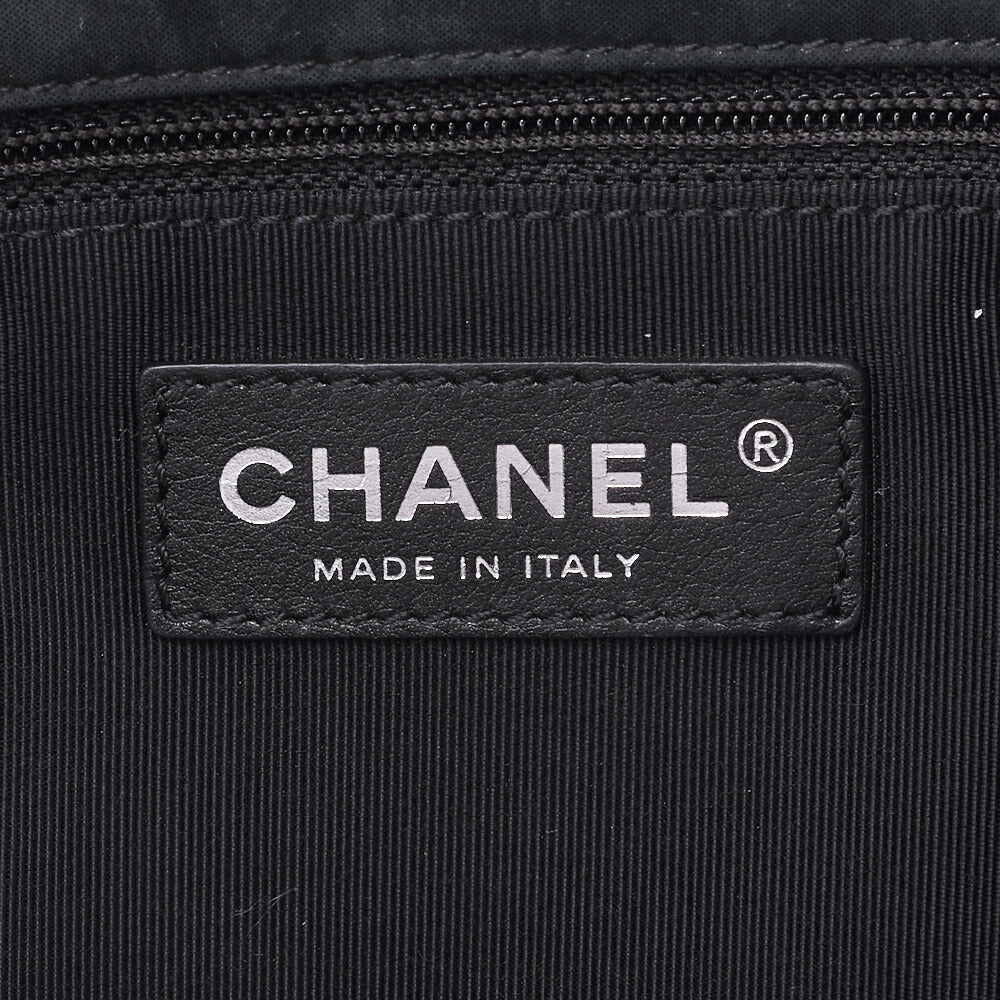 CHANEL Shoulder Tote Bag Matelasse Sparkle Leather Black Silver-Tone Hardware Pre-Owned - Vintage La Charme