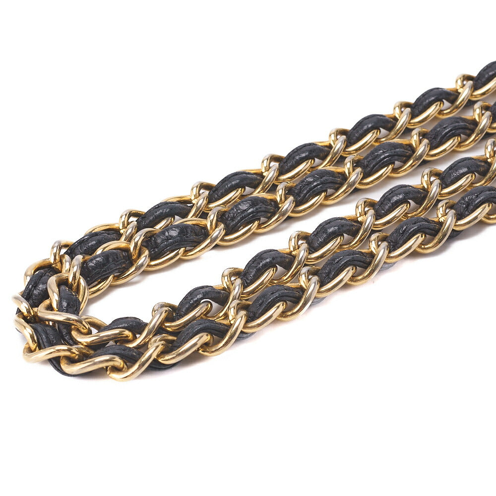 CHANEL Chain Shoulder Bag Mini Matelasse Lambskin Black Gold-Tone Hardware Pre-Owned - Vintage La Charme