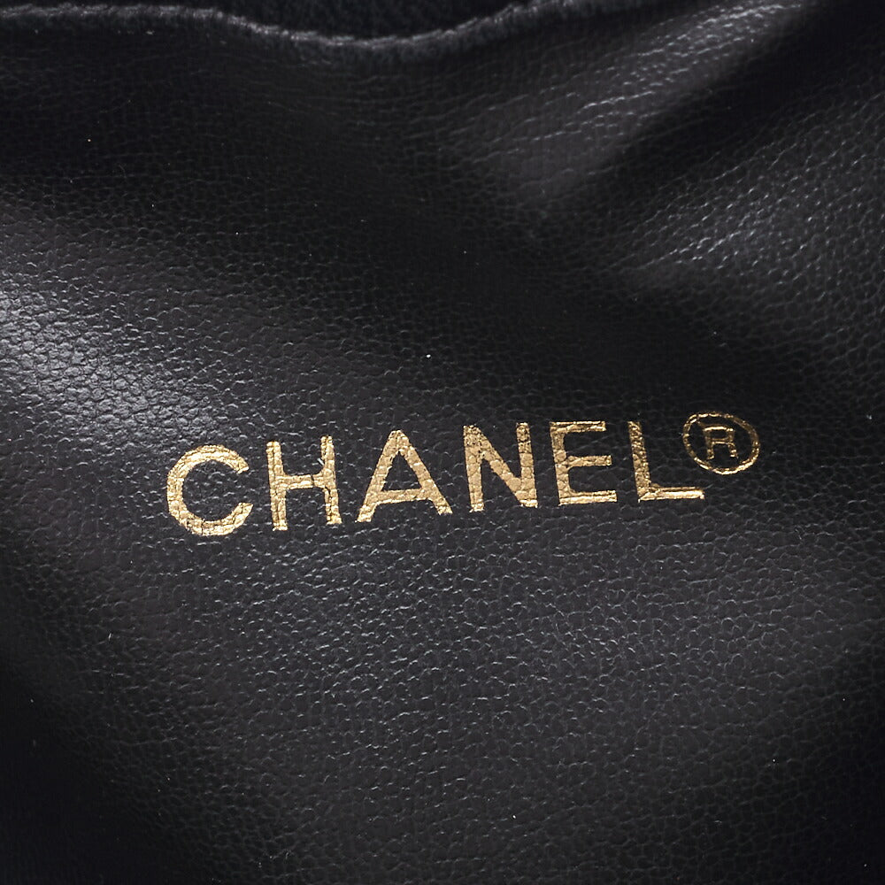 CHANEL Shoulder Bag Coco Drawstring Type Lambskin Black Gold-Tone Hardware Pre-Owned - Vintage La Charme