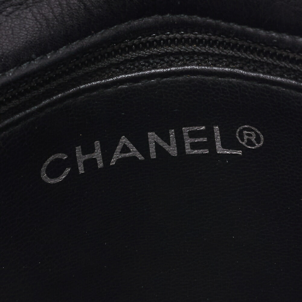 CHANEL Shoulder Bag Matelasse Vertical Straight Flap Chain Shoulder Lambskin Black Gold-Tone Hardware Pre-Owned - Vintage La Charme