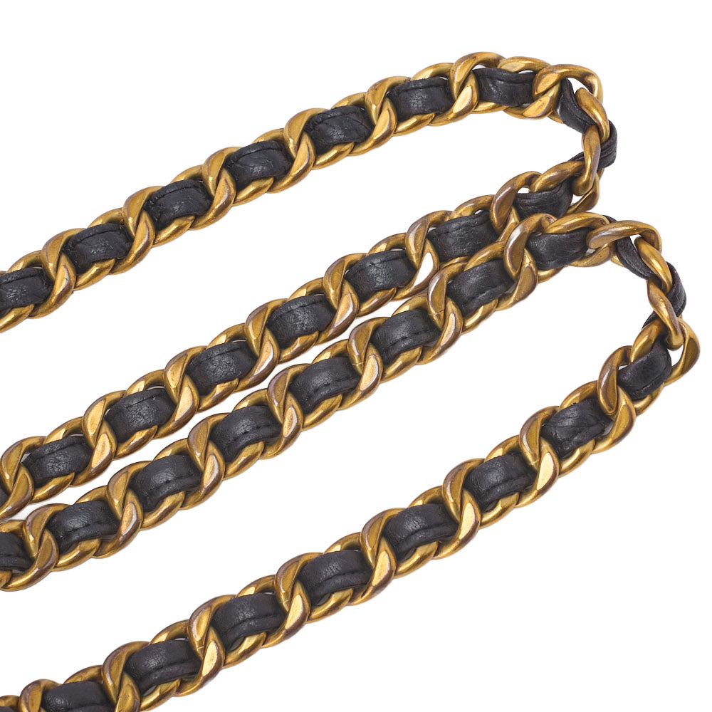 CHANEL Chain Backpack Bag, Matelasse Outside Flap Turn Lock, Lambskin, Black, Gold-Tone Hardware, Pre-Owned - Vintage La Charme