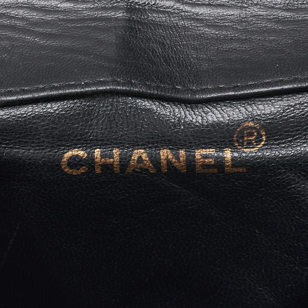 CHANEL Chain Backpack Bag, Matelasse Outside Flap Turn Lock, Lambskin, Black, Gold-Tone Hardware, Pre-Owned - Vintage La Charme