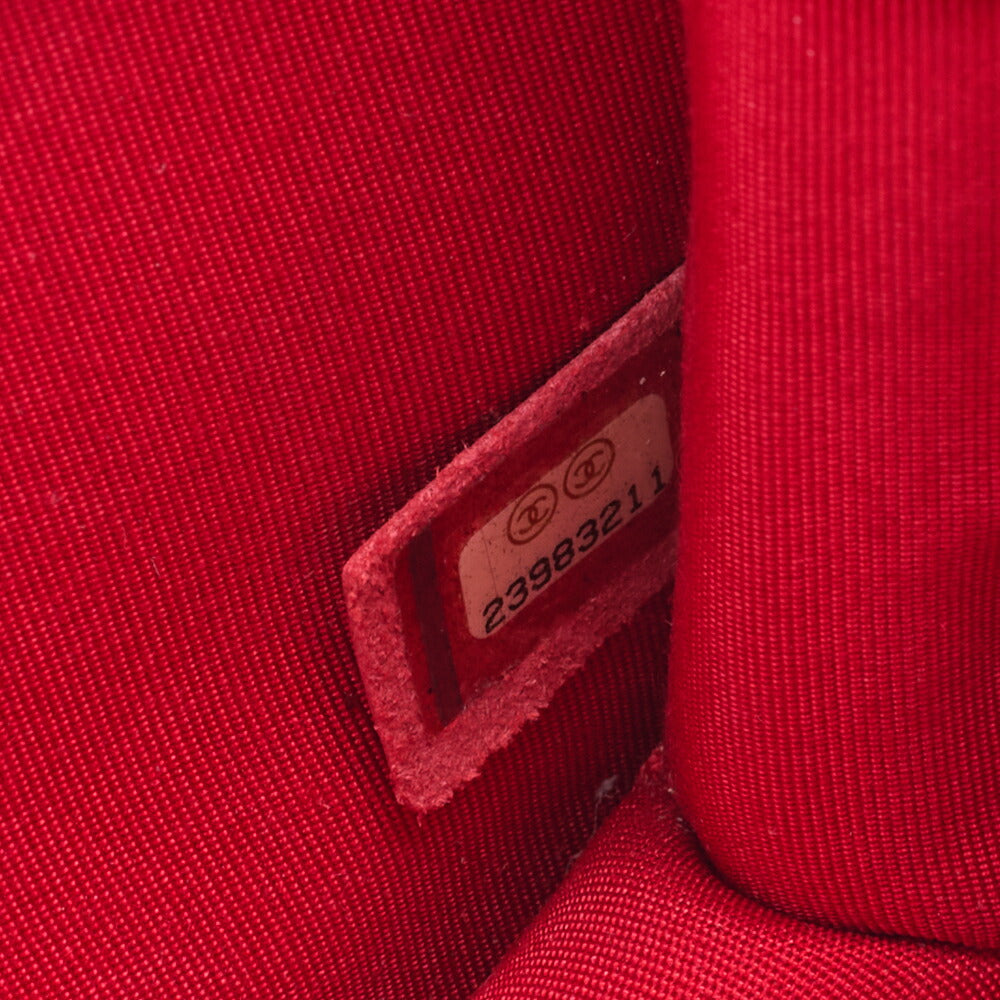 CHANEL Shoulder Bag, Matelasse, Coco Mark, Caviar Skin, Red, Silver-Tone Hardware, Pre-Owned - Vintage La Charme