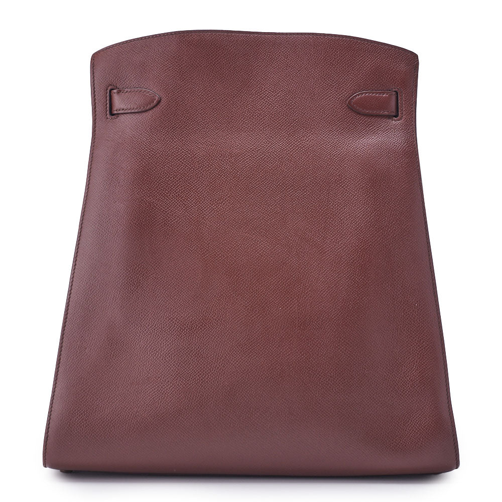 HERMES Shoulder Bag Kelly Sports GM Kushbel Brown Gold-Tone Hardware Pre-Owned - Vintage La Charme