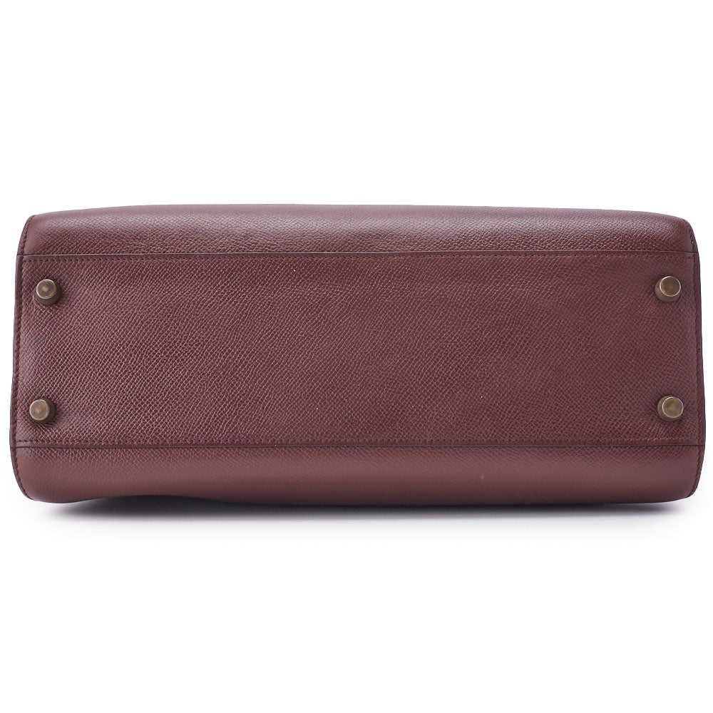 HERMES Shoulder Bag Kelly Sports GM Kushbel Brown Gold-Tone Hardware Pre-Owned - Vintage La Charme