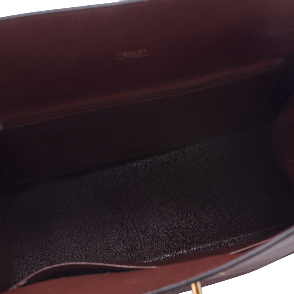 HERMES Shoulder Bag Kelly Sports GM Kushbel Brown Gold-Tone Hardware Pre-Owned - Vintage La Charme