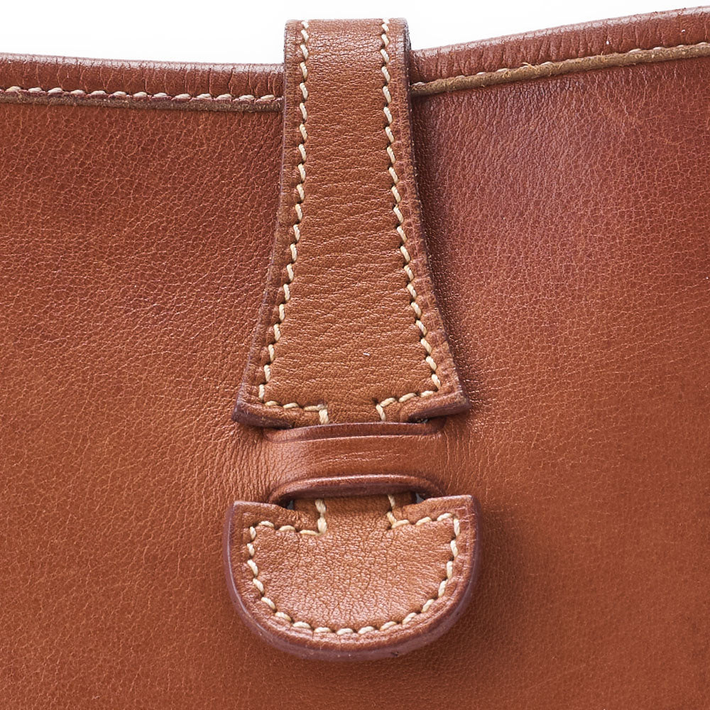HERMES Evelyn PM Shoulder Bag Swift Gold Gold-Tone Hardware Pre-Owned - Vintage La Charme