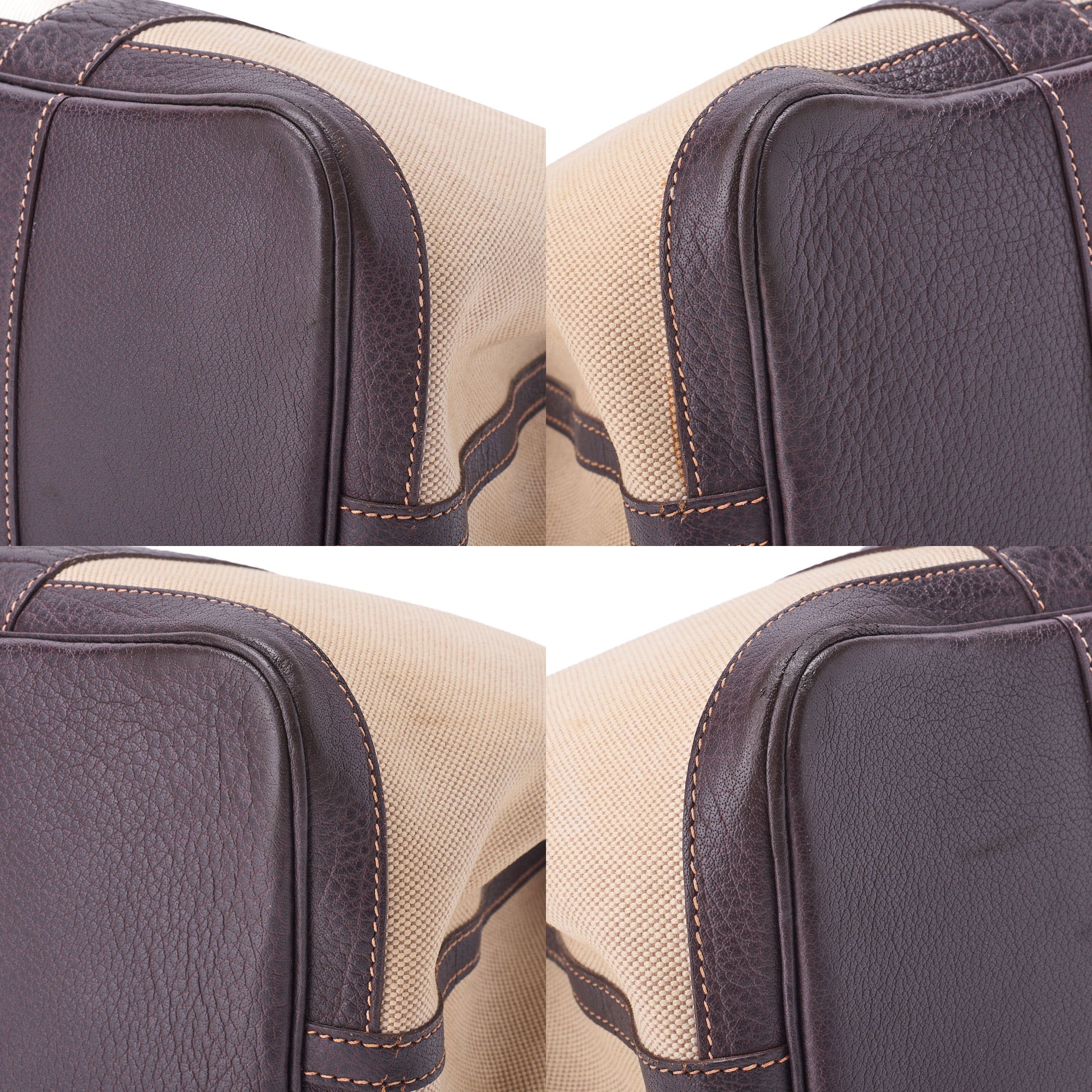 HERMES Garden Party PM Tote Bag, Toile, Ash Brown, Silver-Tone Hardware, Pre-Owned - Vintage La Charme