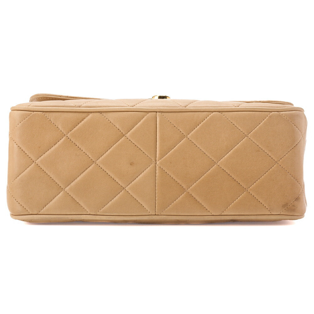Chanel Shoulder Tote Bag Matelasse Lambskin Beige Gold-Tone Hardware Pre-Owned - Vintage La Charme