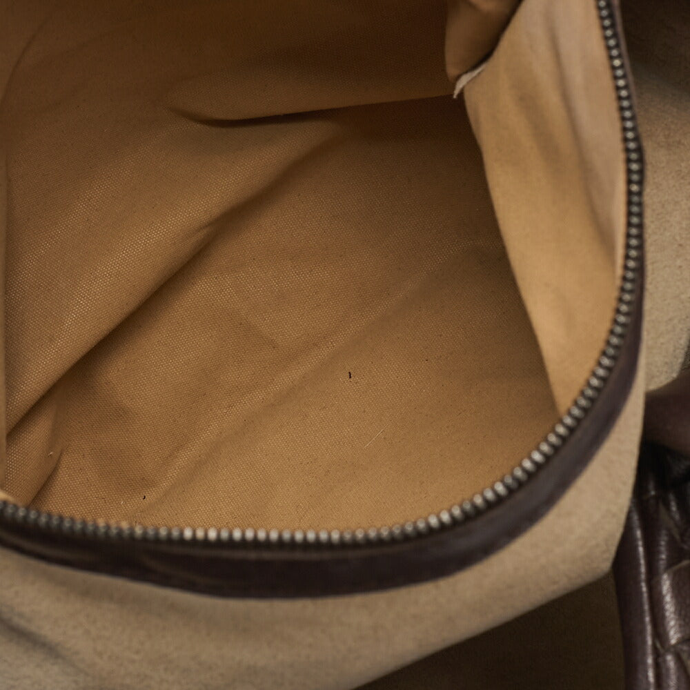 Bottega Veneta Shoulder Tote Bag Intrecciato Lambskin Brown Gold-Tone Hardware Pre-Owned - Vintage La Charme