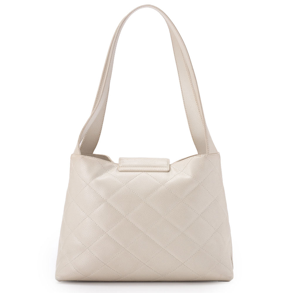 Chanel Shoulder Bag Matelasse Caviar Skin Ivory Gold-Tone Hardware Pre-Owned - Vintage La Charme