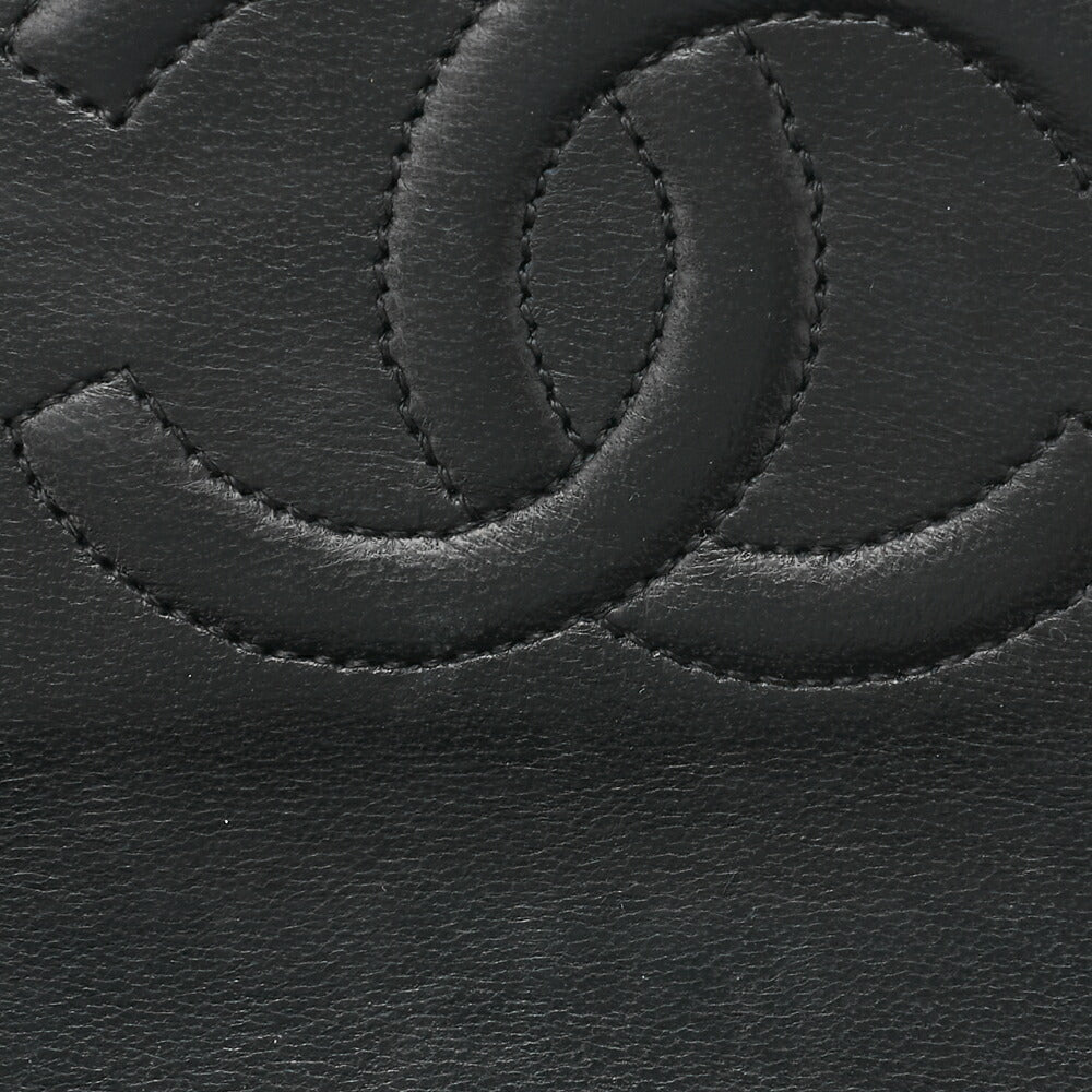 CHANEL Chain Shoulder Bag Mini Matelasse Lambskin Black Gold-Tone Hardware Pre-Owned - Vintage La Charme