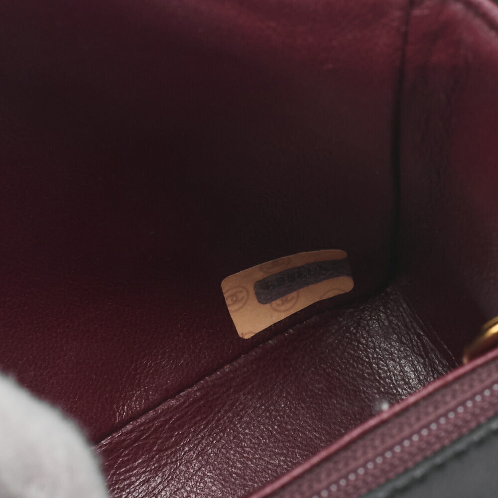 CHANEL Chain Shoulder Bag Mini Matelasse Lambskin Black Gold-Tone Hardware Pre-Owned - Vintage La Charme