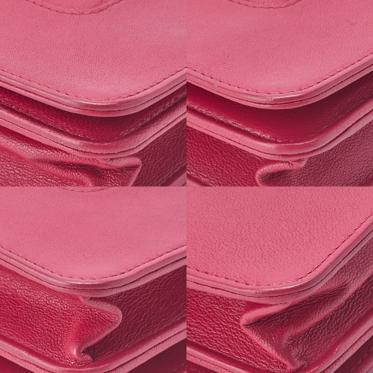 CHANEL Chain Wallet, Matelasse, Calfskin, Red, Silver-Tone Hardware, Pre-Owned - Vintage La Charme