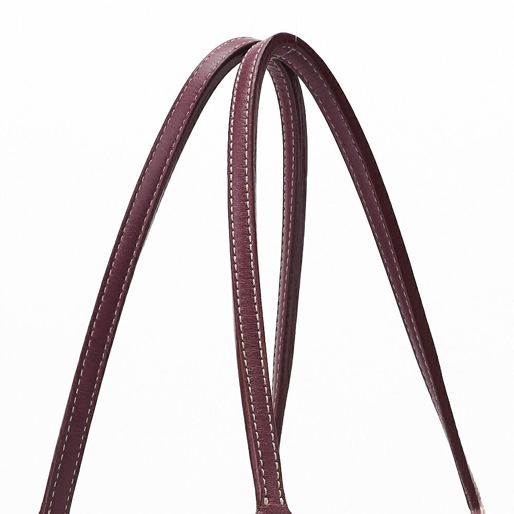 Goyard Saint Louis PM Tote Bag Coated Canvas Bordeaux Silver-Tone Hardware Pre-Owned - Vintage La Charme