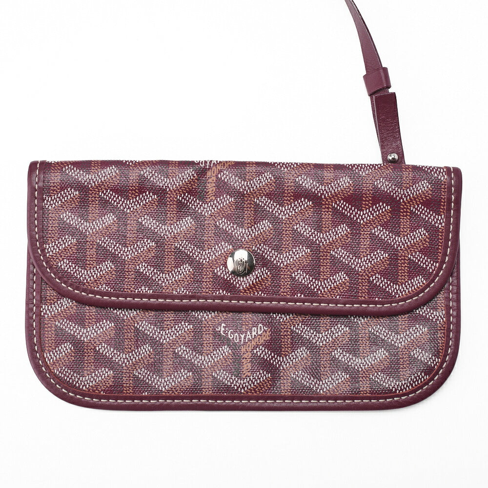Goyard Saint Louis PM Tote Bag Coated Canvas Bordeaux Silver-Tone Hardware Pre-Owned - Vintage La Charme
