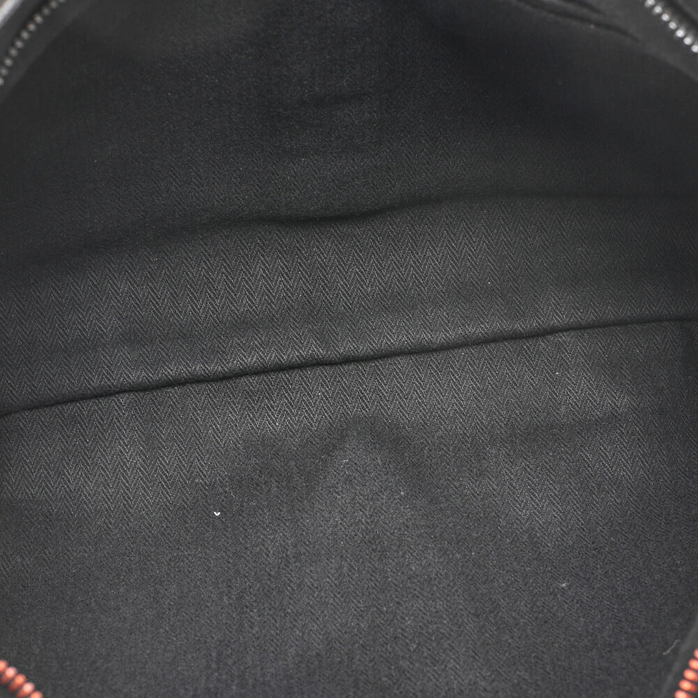 HERMES Caravan Horizontal MM 2WAY Tote Bag Vodelma Black Silver-Tone Hardware Pre-Owned - Vintage La Charme