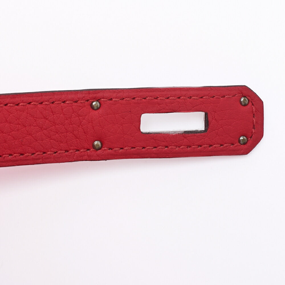 HERMES Kelly 35 2WAY Handbag Tryon Clemence Bougainvillea Silver-Tone Hardware Pre-Owned - Vintage La Charme