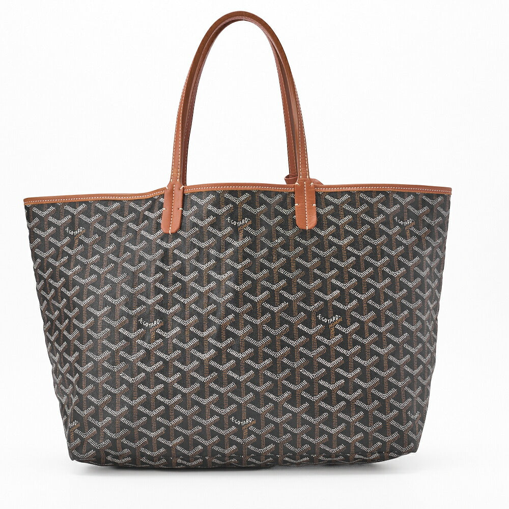 Goyard Saint Louis PM Tote Bag, Coated Canvas, Black, Silver-Tone Hardware, Pre-Owned - Vintage La Charme