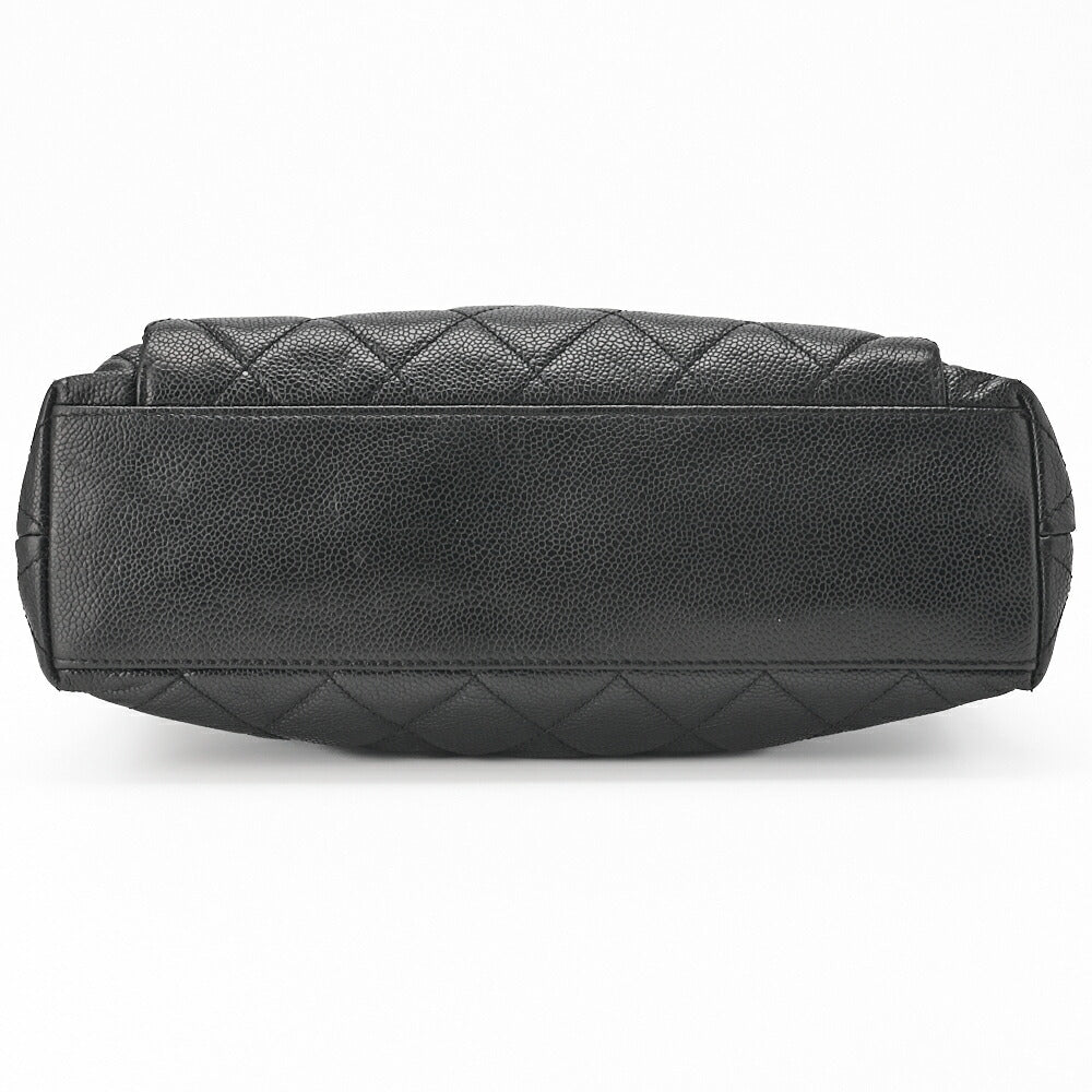 CHANEL Shoulder Bag, Matelasse, Caviar Skin, Black, Gold-Tone Hardware, Pre-Owned - Vintage La Charme