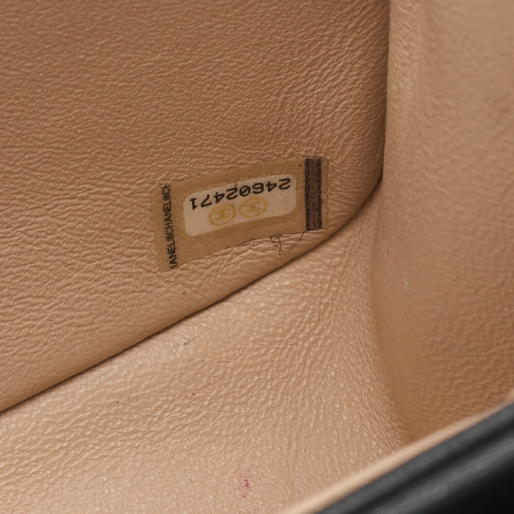Chanel Shoulder Bag, V Stitch, Chain Shoulder, Lambskin, Black, Gold-Tone Hardware, Pre-Owned - Vintage La Charme