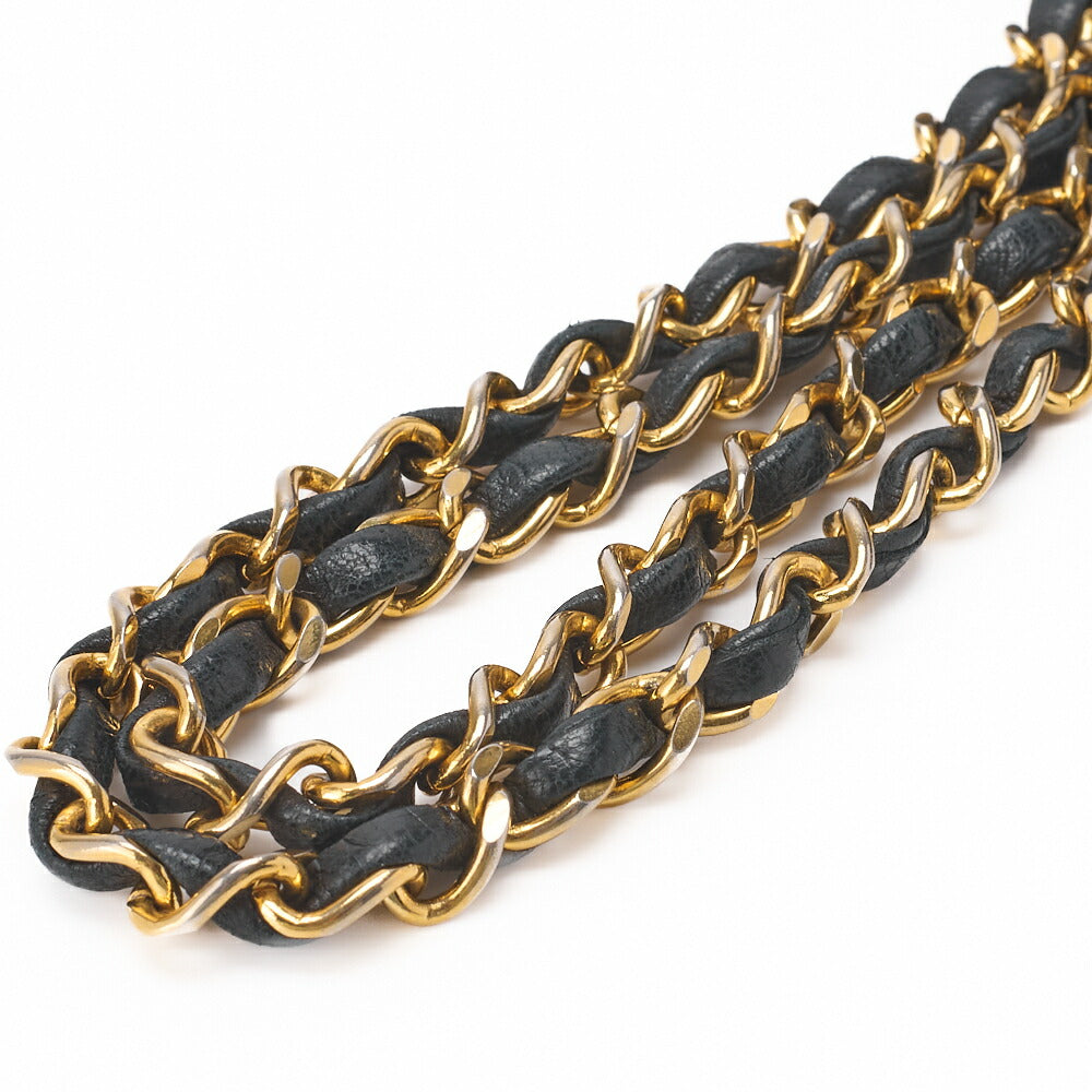 CHANEL Chain Shoulder Bag Matelasse Lambskin Bicolor Black Red Gold-Tone Hardware Pre-Owned - Vintage La Charme