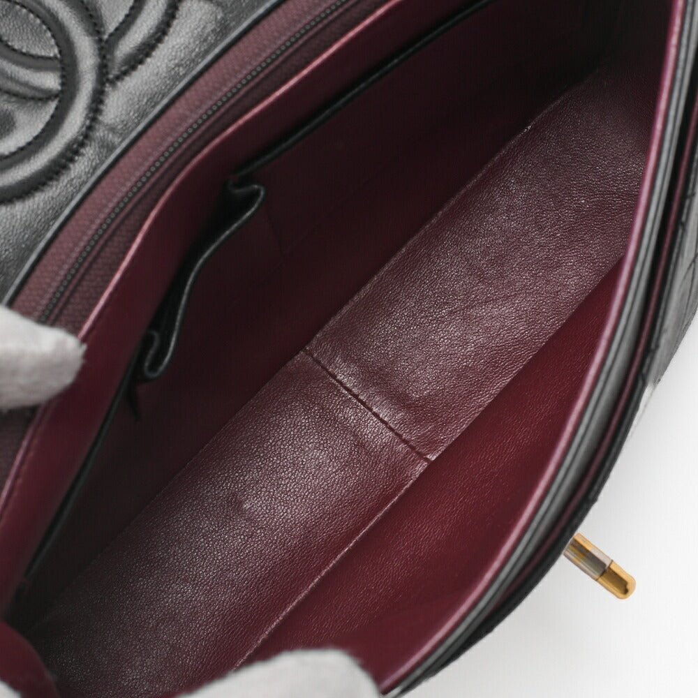 CHANEL Chain Shoulder Bag Matelasse Lambskin Bicolor Black Red Gold-Tone Hardware Pre-Owned - Vintage La Charme