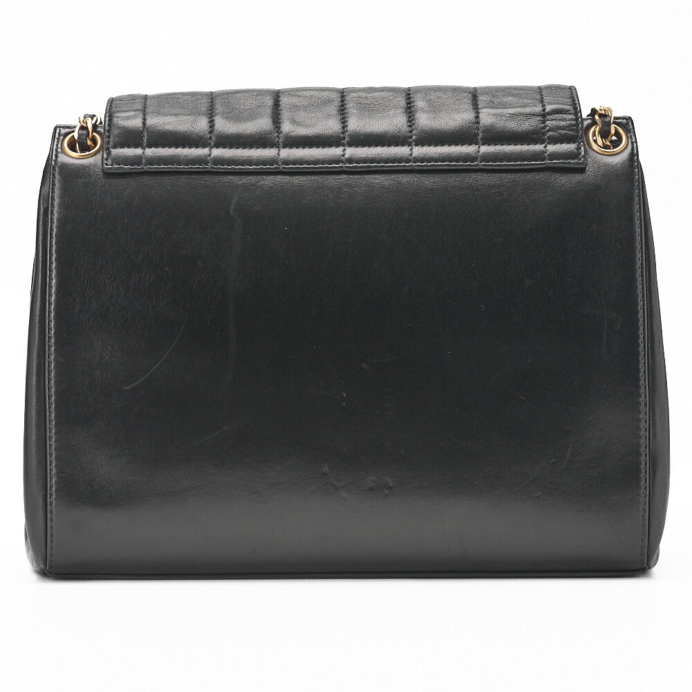 CHANEL Shoulder Bag, Chocolate Bar 2.55 Rock Chain, Lambskin, Black-Blue, Gold-Tone Hardware, Pre-Owned - Vintage La Charme