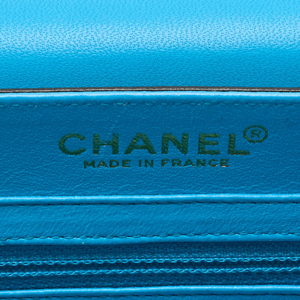 CHANEL Shoulder Bag, Chocolate Bar 2.55 Rock Chain, Lambskin, Black-Blue, Gold-Tone Hardware, Pre-Owned - Vintage La Charme