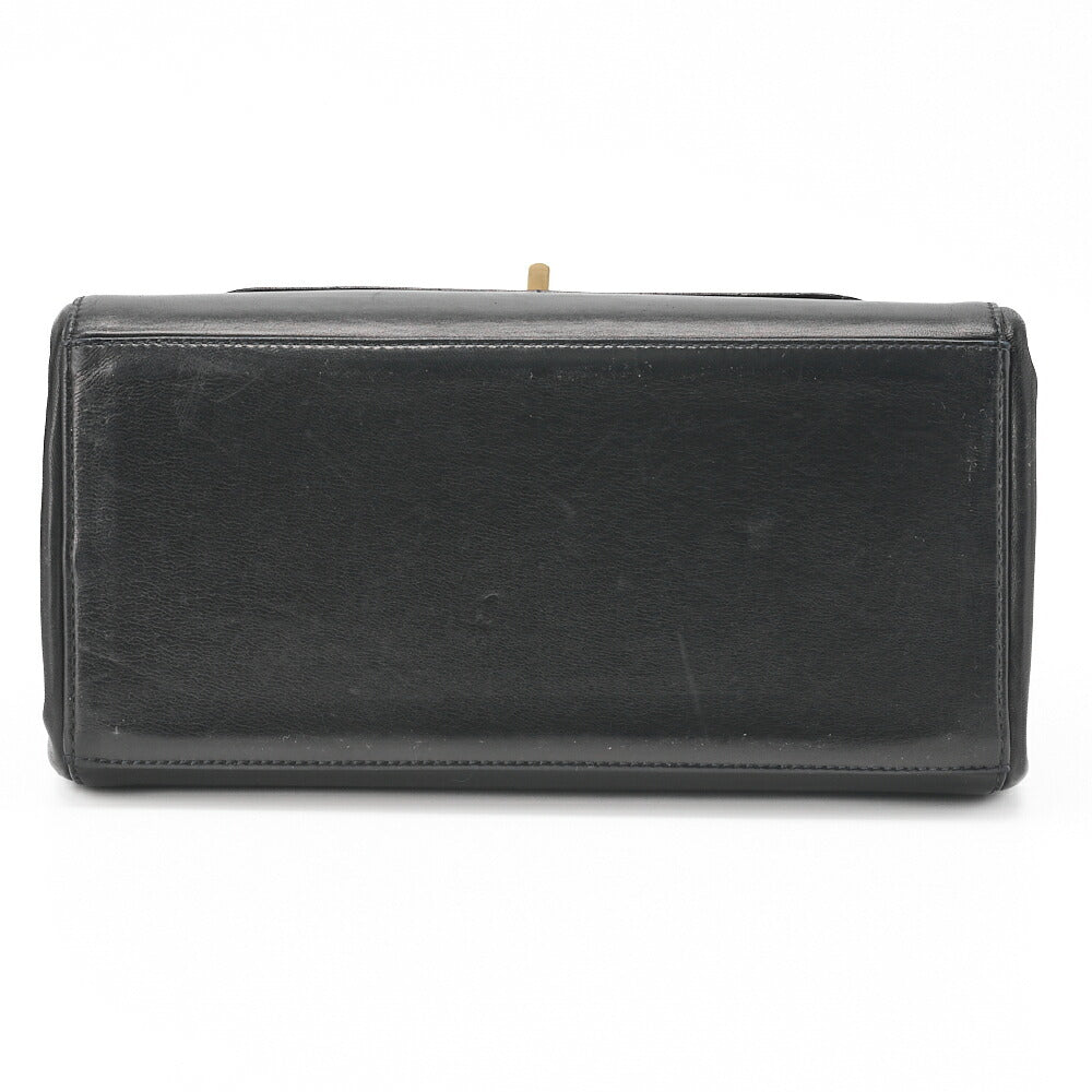 CHANEL Shoulder Bag, Chocolate Bar 2.55 Rock Chain, Lambskin, Black-Blue, Gold-Tone Hardware, Pre-Owned - Vintage La Charme