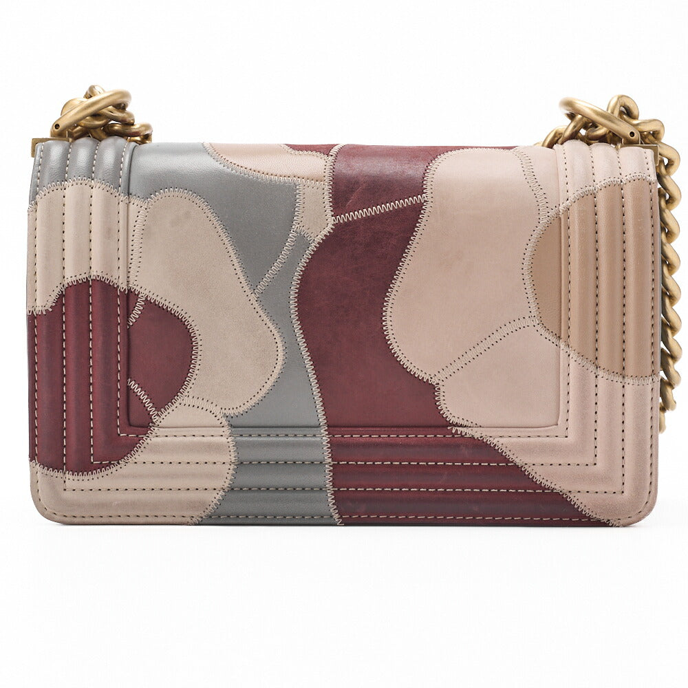 CHANEL Boy Chanel Shoulder Bag Matelasse Chain Shoulder Calfskin Sparkle Leather Multicolor Gold-Tone Hardware Pre-Owned - Vintage La Charme